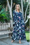 MADISON DRESS - ink bloom